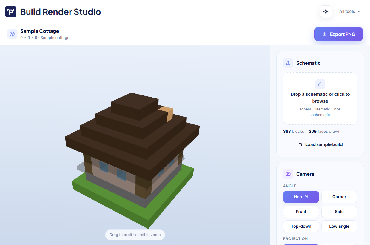 Build Render Studio screenshot