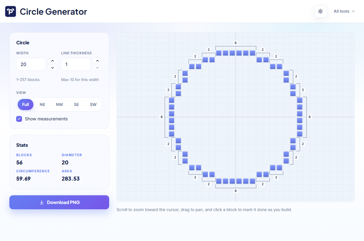 Circle Generator screenshot