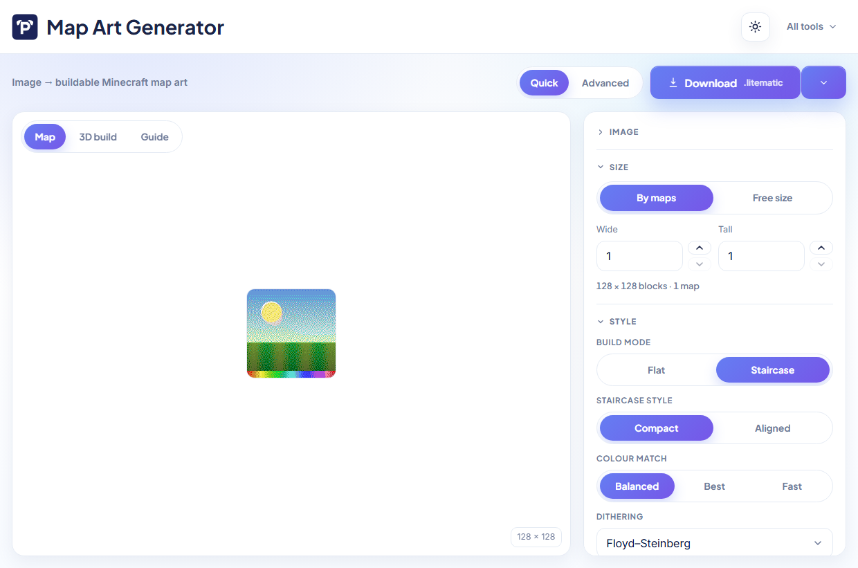 Map Art Generator screenshot