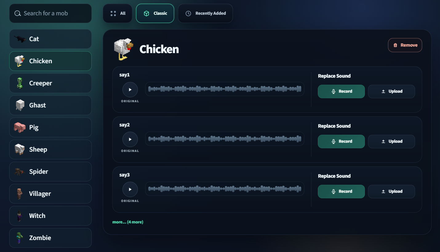 Mob Sound Editor screenshot