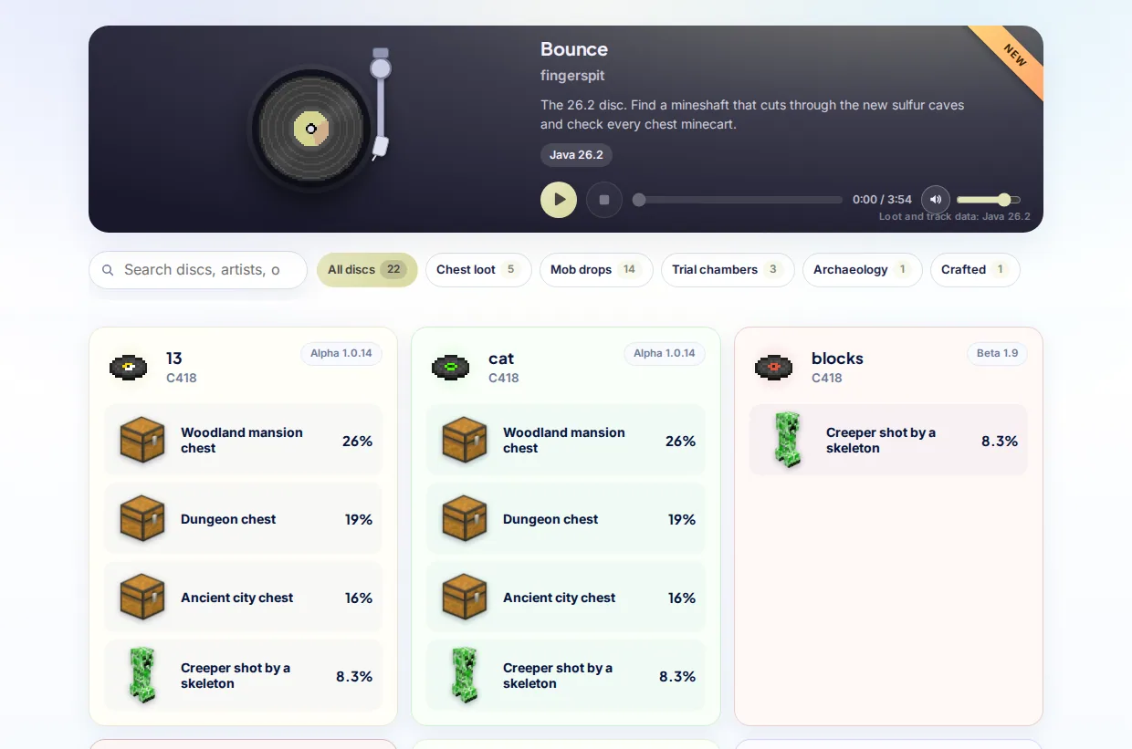 Music Disc Guide screenshot