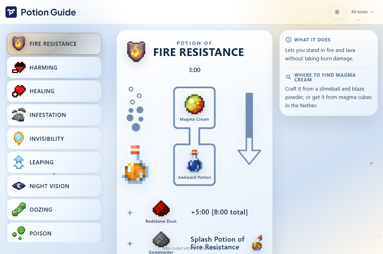 Potion Guide screenshot
