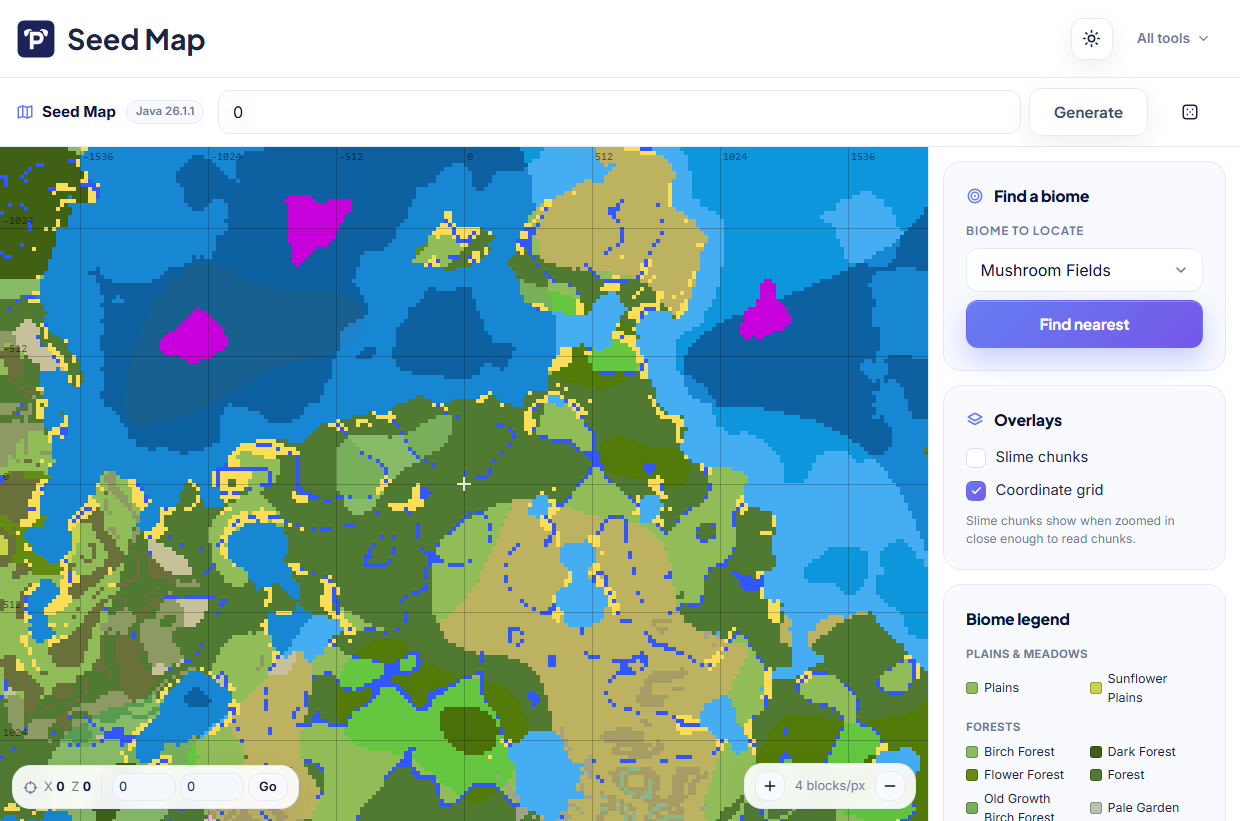 Seed Map screenshot